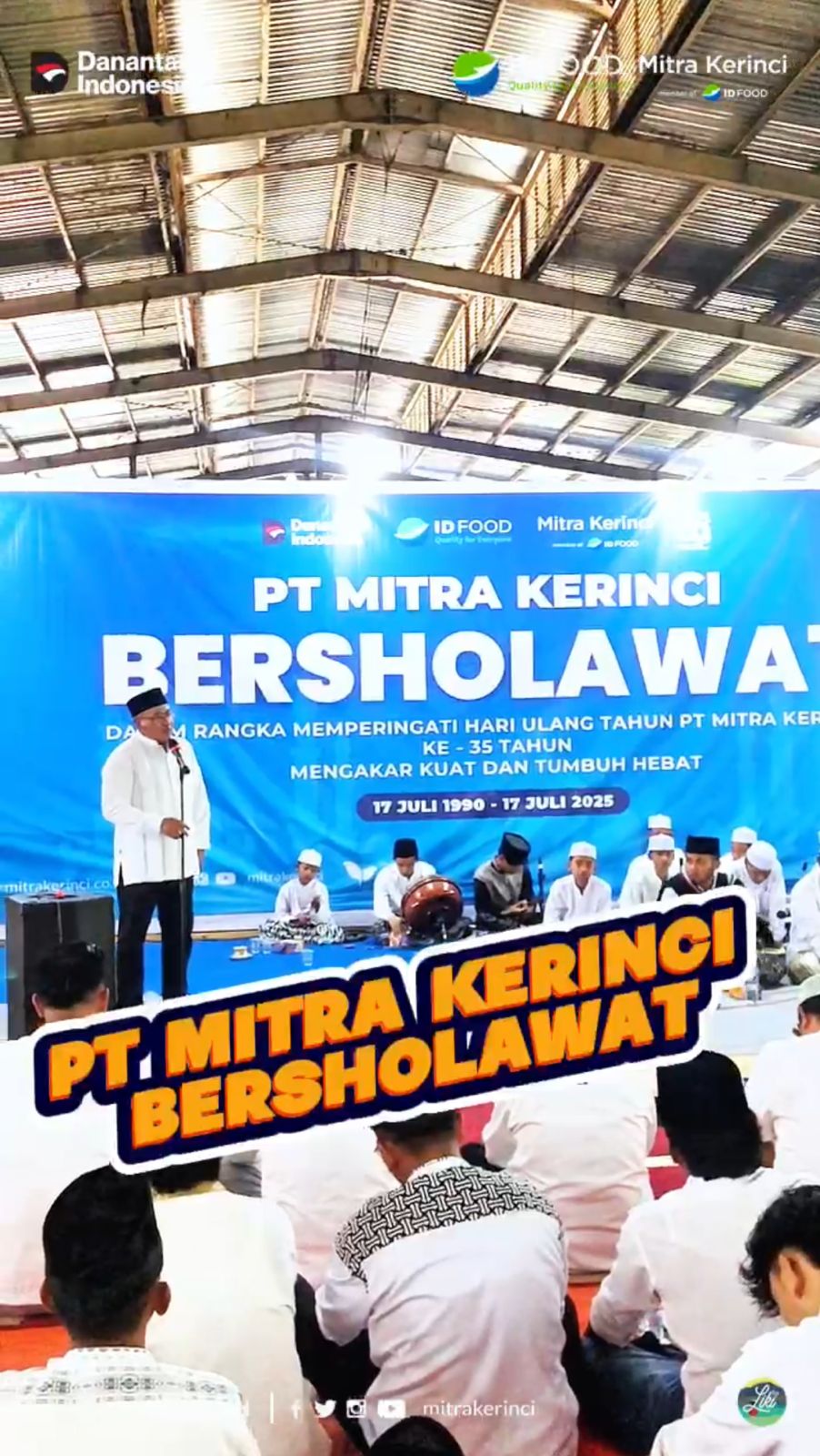 PT Mitra Kerinci Rayakan Hari Ulang Tahun ke-35 dengan Bersholawat dan Berbagi Bersama Anak Yatim